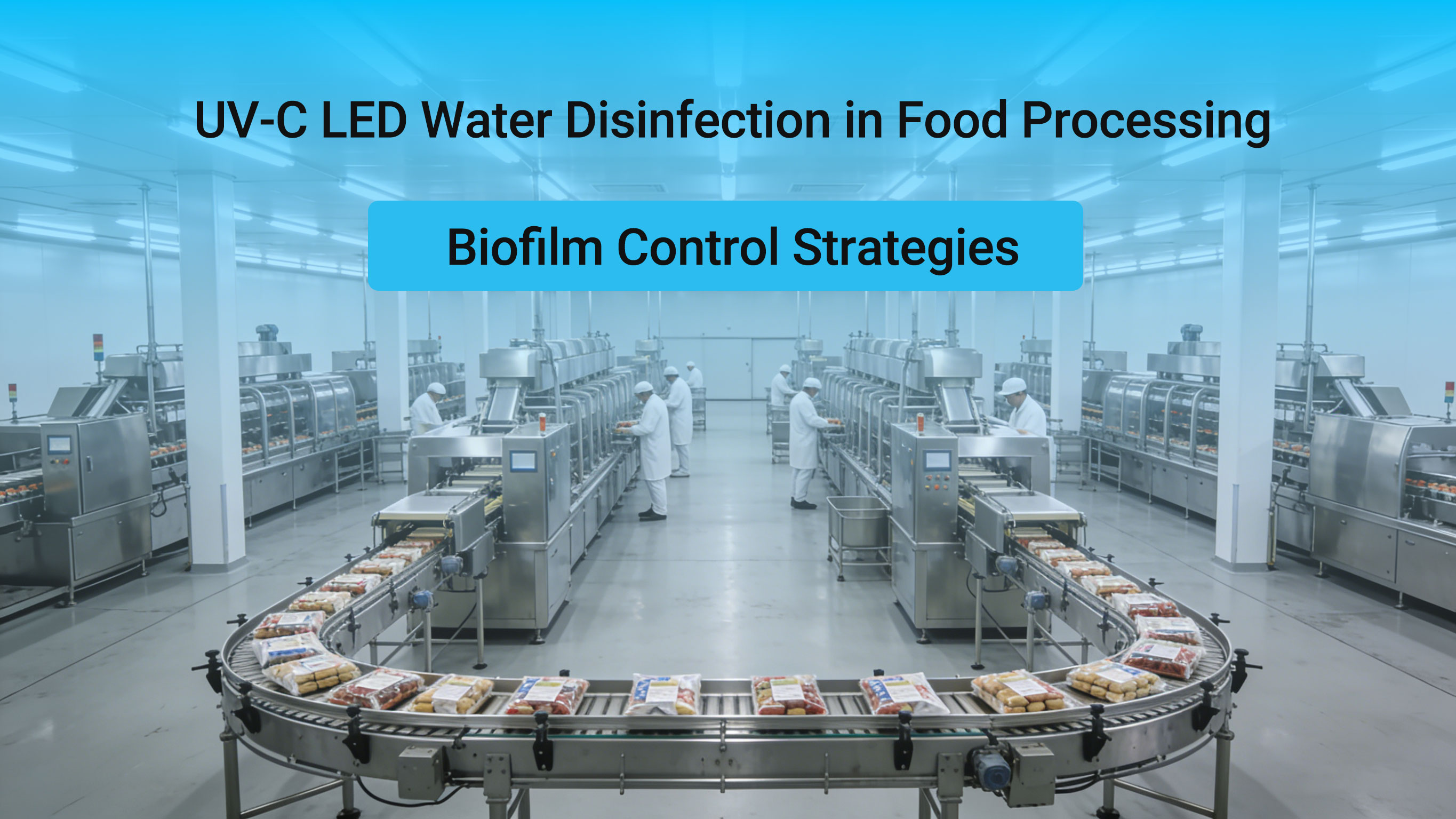 UV-C LED Applications in Water Disinfection for Food Processing Plants: Evidence-Based Strategies for Biofilm Control and Process Safety