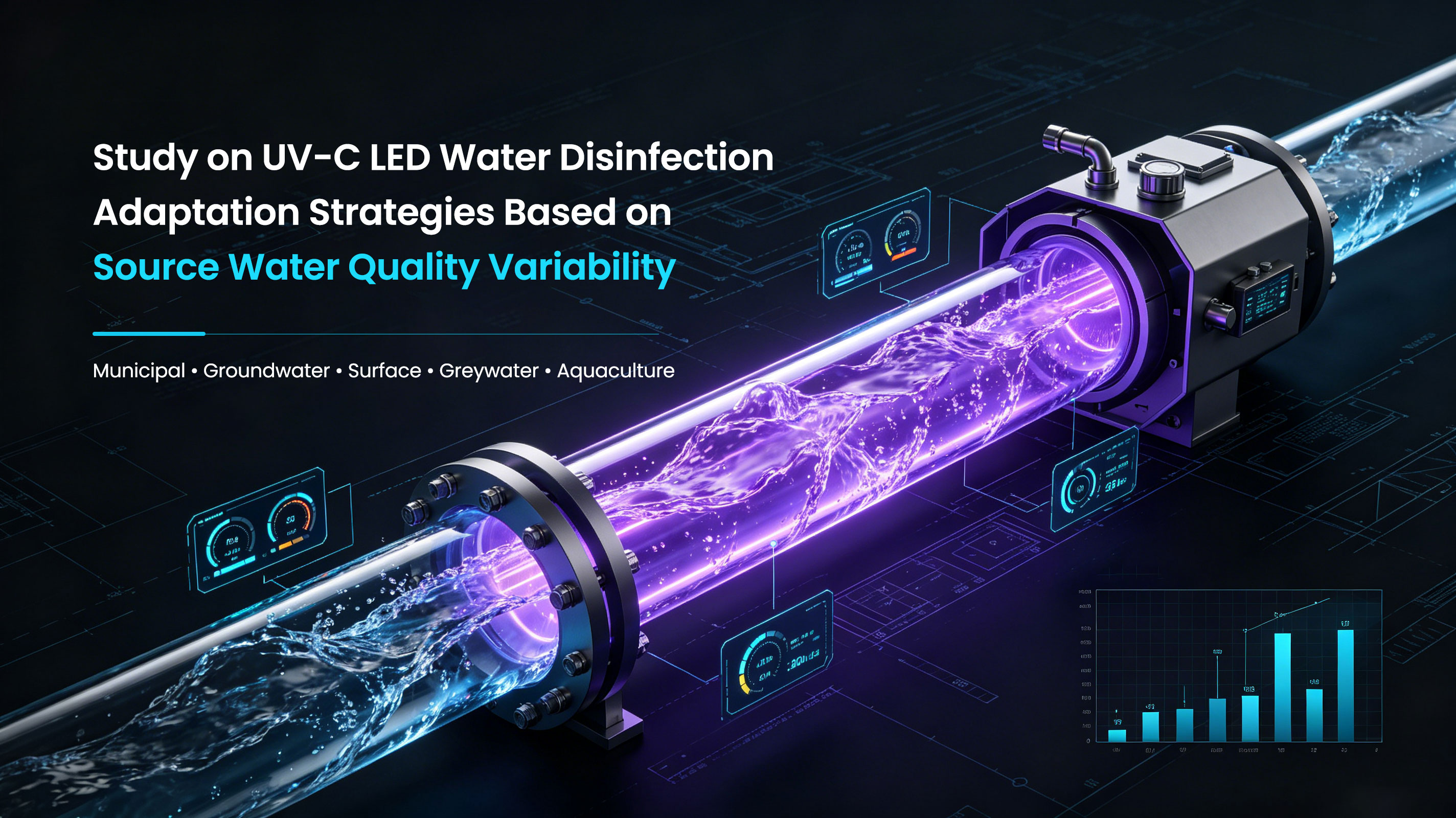 Study on UV-C LED Water Disinfection Adaptation Strategies Based on Source Water Quality Variability