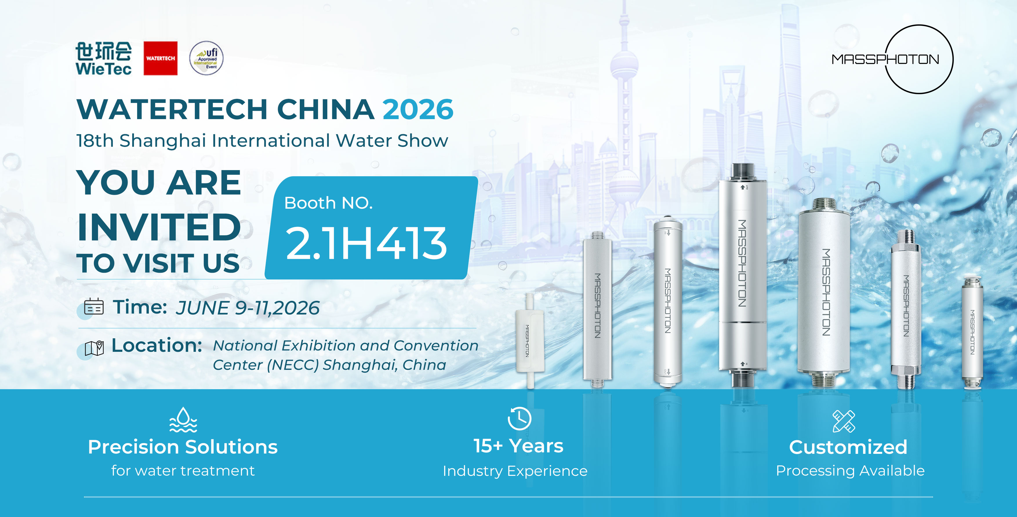 Exhibition Preview | MASSPHOTON Invites You to WATERTECH CHINA 2026